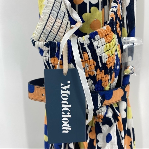 ModCloth Floral Hatler Jumpsuit Size XXS NWT - Picture 10 of 11
